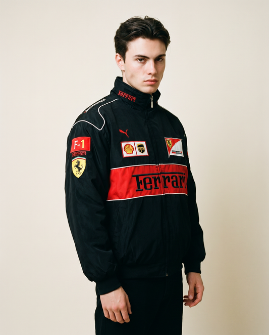 BLACK FERRARI RACER JACKET