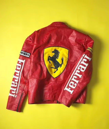 M*M様 Ferrari レザージャケット 赤　ヴィンテージ MAGNETI MARELLI Ferrari レザー ジャケット/マニエッティマレリ