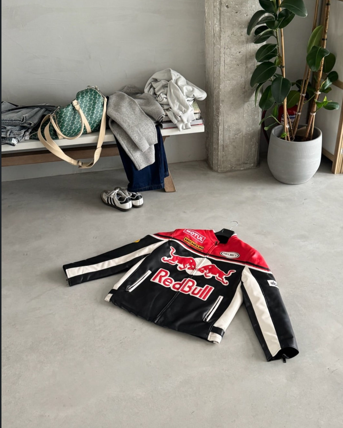 REDBULL LEATHER JACKET