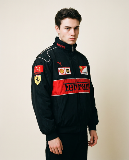 BLACK FERRARI RACER JACKET