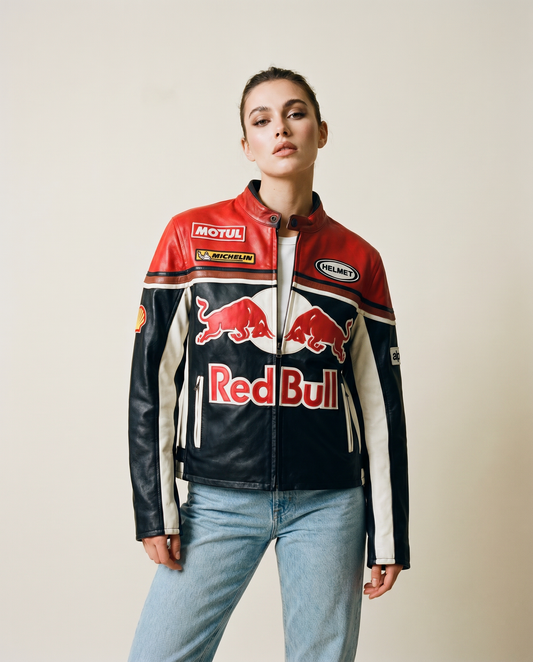 CHAQUETA DE CUERO REDBULL