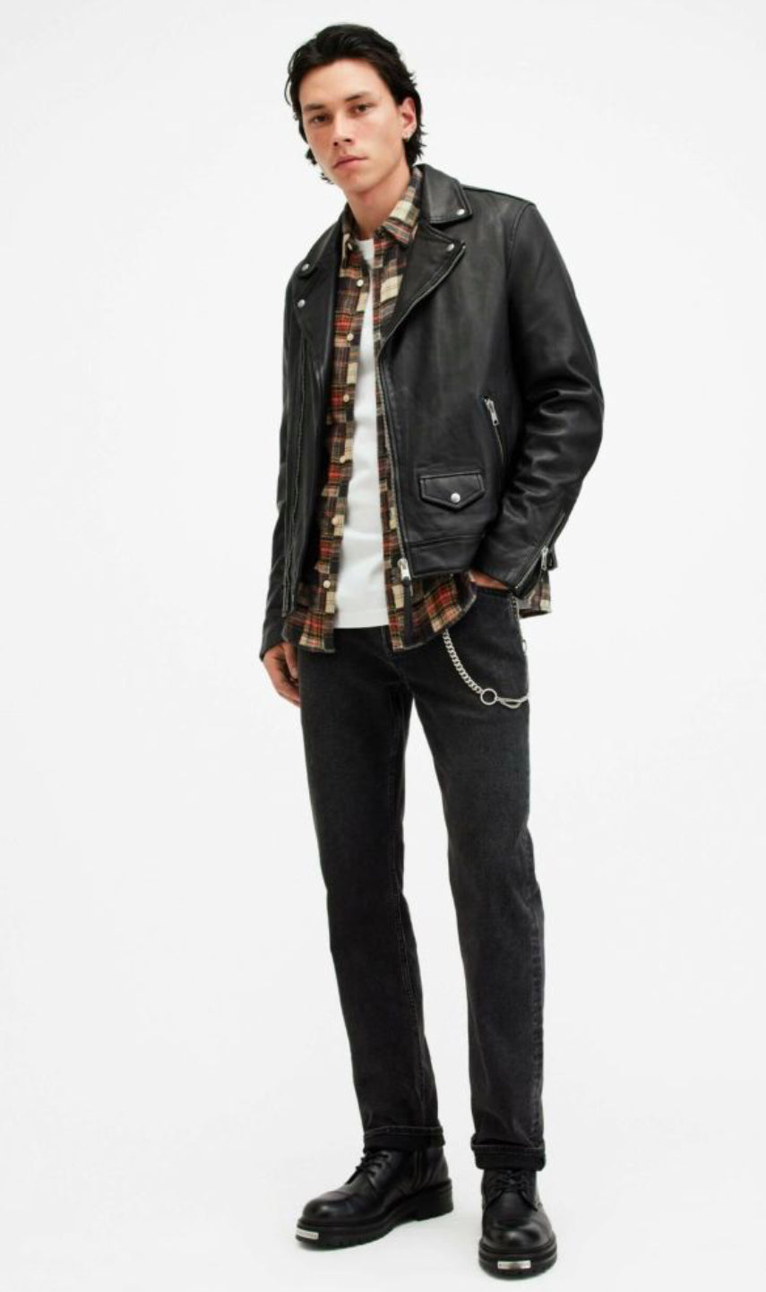 PRIME BIKER SHEEP LEATHER JACKET